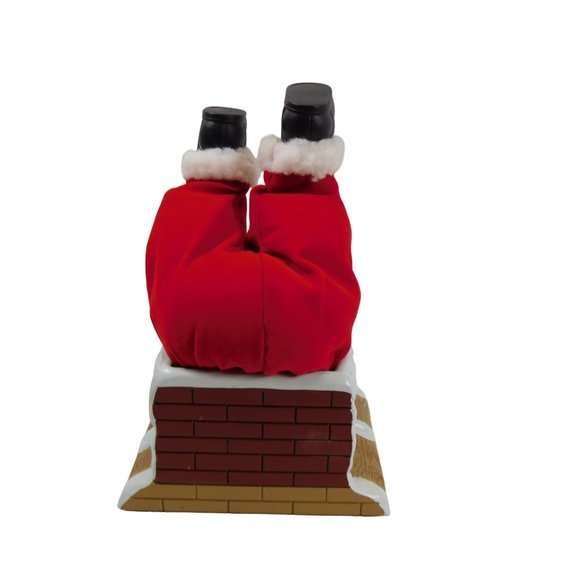 Gemmy Plush Santa Claus Stuck In A Chimney Christmas Decor 8.5" x 5.5" for parts - Picture 4 of 8
